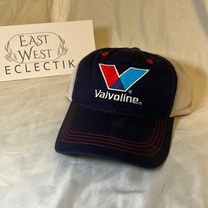 Valvoline branded ball cap with mesh and a loop closure